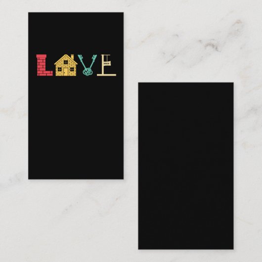 実在不動産業者 名刺 (正面/裏面)