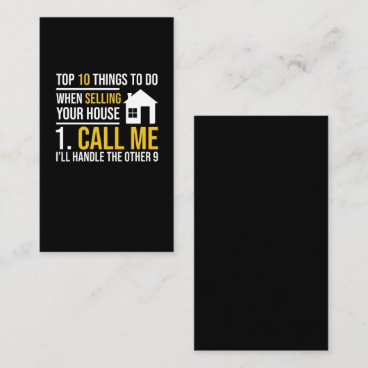 実在不動産業者 名刺 (正面/裏面)