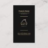 実在不動産業者 名刺 (裏面)