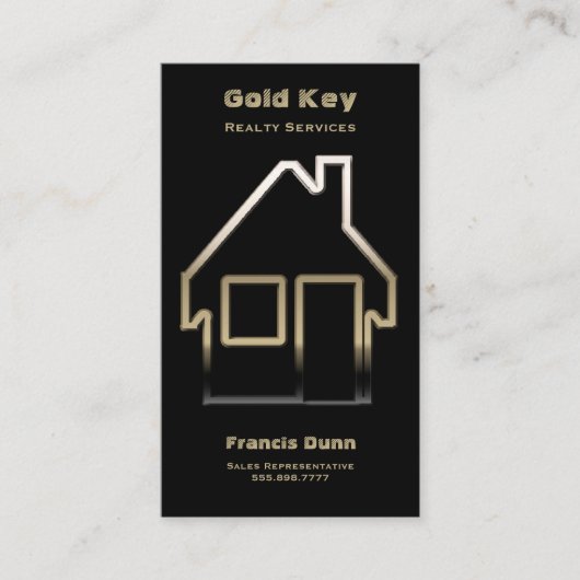 実在不動産業者 名刺 (正面)