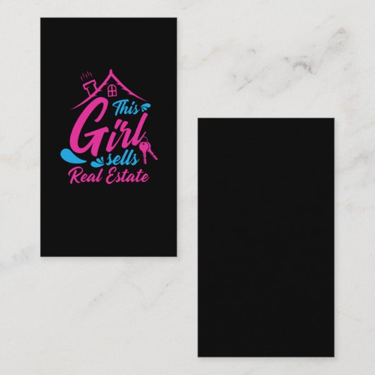 実在不動産業者 名刺 (正面/裏面)