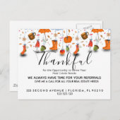 実在不動産秋紹介発表 案内ポストカード (正面/裏面)