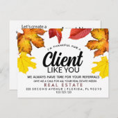 実在不動産秋紹介発表 案内ポストカード (正面/裏面)