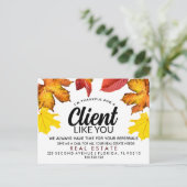 実在不動産秋紹介発表 案内ポストカード (スタンド正面)