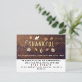 実在不動産秋紹介発表 案内ポストカード (スタンド正面)