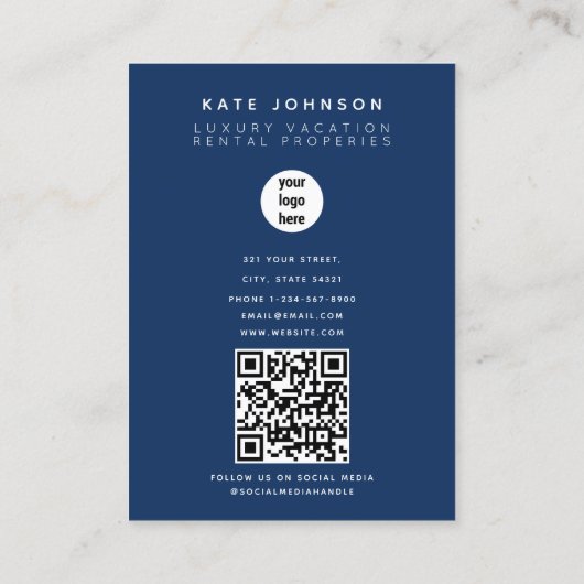 実在不動産管理QRコード 名刺 (裏面)