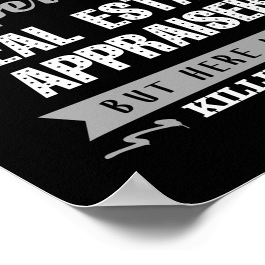 実在不動産鑑定士が殺すおもしろい ポスター (角)