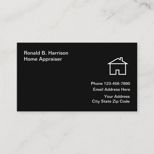 実在不動産鑑定士 名刺 (正面)