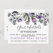 実在不動産開花紹介発表葉書 案内ポストカード (正面/裏面)