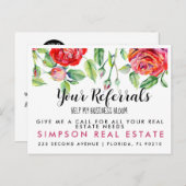 実在不動産開花紹介発表葉書 案内ポストカード (正面/裏面)