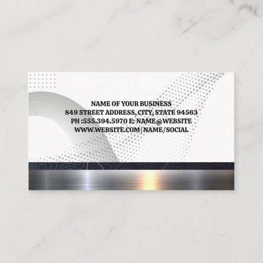 実在不動産 |プロフェッショナル 名刺 (裏面)