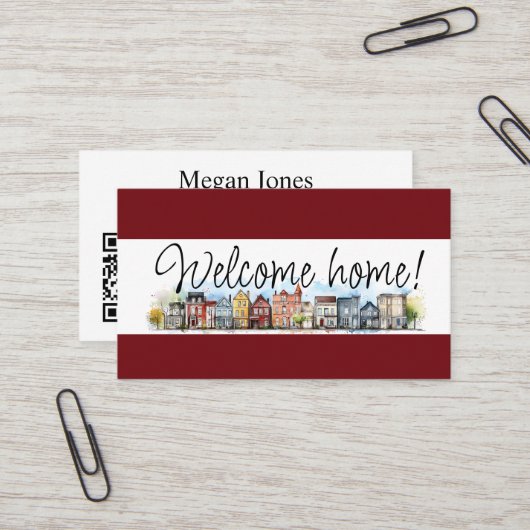 実在不動産、不動産仲介業者、ブローカー 名刺 (正面/裏面インサイチュ)