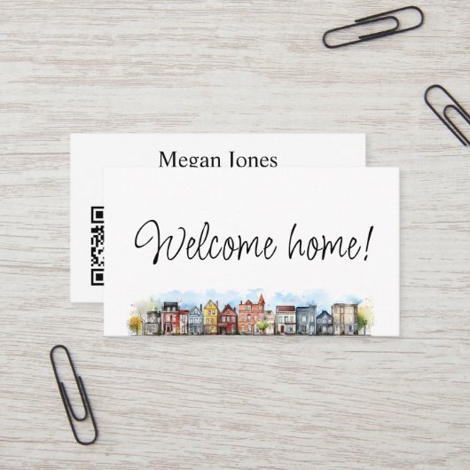 実在不動産、不動産仲介業者、ブローカー 名刺 (正面/裏面インサイチュ)