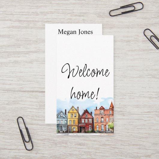 実在不動産、不動産仲介業者、ブローカー 名刺 (正面/裏面インサイチュ)