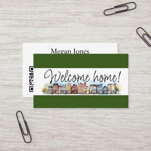 実在不動産、不動産仲介業者、ブローカー 名刺 (正面/裏面インサイチュ)