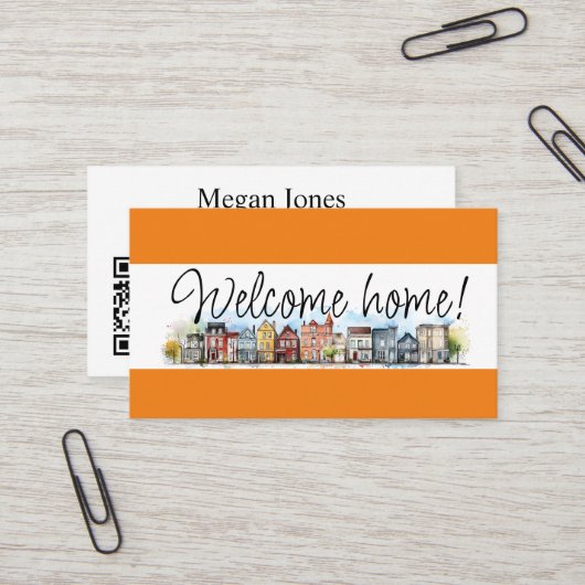 実在不動産、不動産仲介業者、ブローカー 名刺 (正面/裏面インサイチュ)