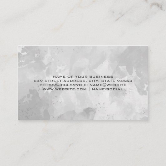 実在不動産 |住宅街 名刺 (裏面)