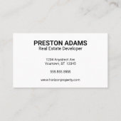 実在不動産 名刺 (裏面)