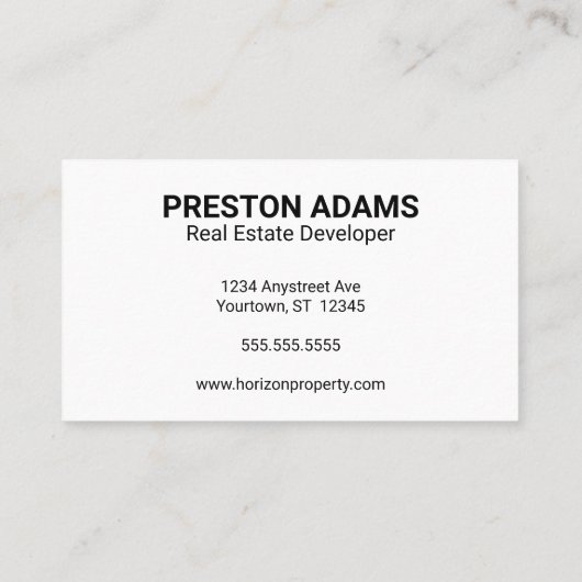 実在不動産 名刺 (裏面)