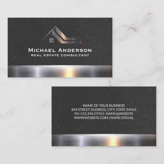 実在不動産 名刺 (正面/裏面)