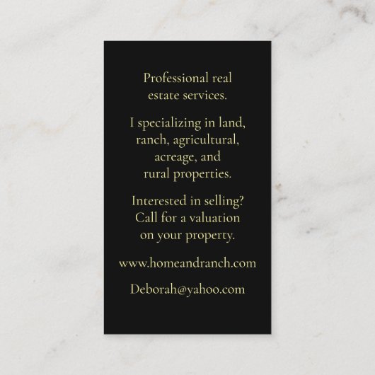 実在不動産 名刺 (裏面)