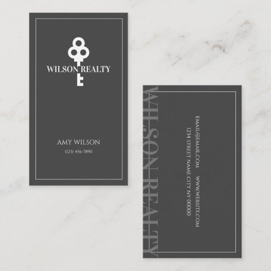 実在不動産 名刺 (正面/裏面)