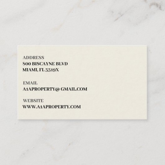 実在不動産 名刺 (裏面)