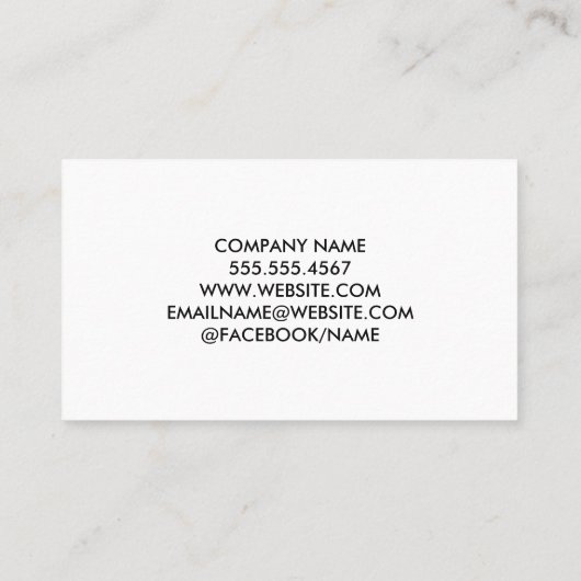 実在不動産 |大理石金ゴールド |メタリック 名刺 (裏面)