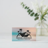 実在不動産 |屋根と木 名刺 (スタンド正面)