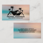 実在不動産 |屋根と木 名刺 (正面/裏面)