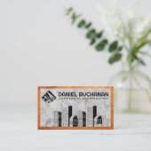 実在不動産 |建築ビルドロゴ 名刺 (スタンド正面)