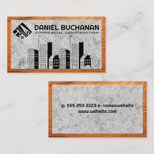 実在不動産 |建築ビルドロゴ 名刺 (正面/裏面)