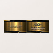 実在不動産 | 金ゴールド黒 名刺 (外部フラット)