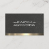実在不動産 |金属トリム 名刺 (裏面)