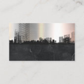 実在不動産 |青いプリント 名刺 (裏面)