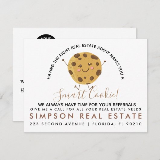 実在不動産Cookieの紹介通知 案内ポストカード (正面/裏面)