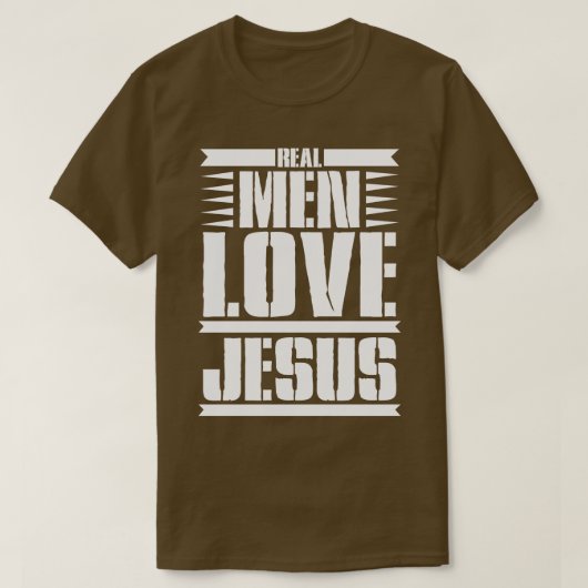 実在人はイエスを愛す Tシャツ (デザイン正面)