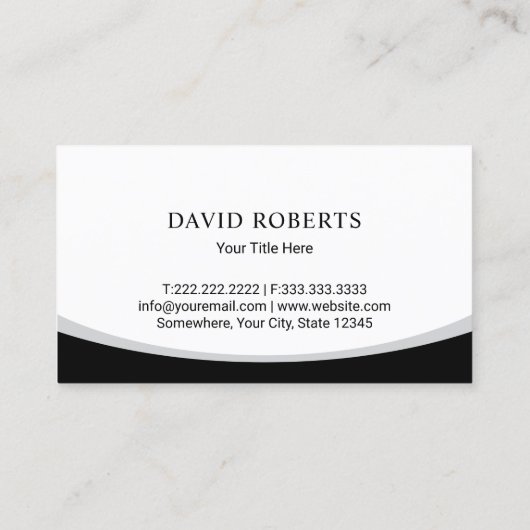 実在代理カスタムプロフェッショナル 名刺 (裏面)