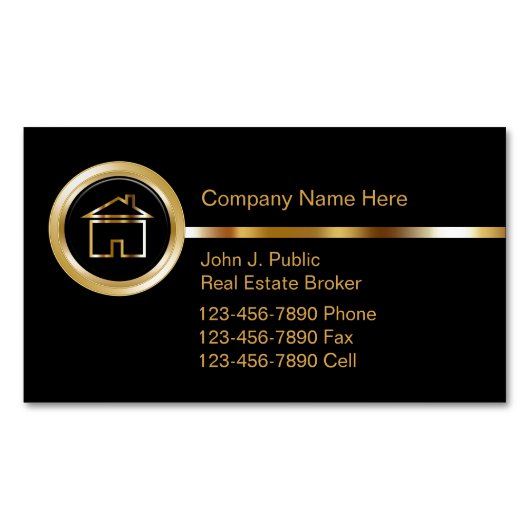 実在代理テーマ マグネット名刺 (正面)