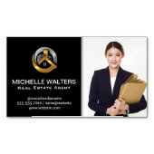 実在代理人 |カスタムエージェント写真事業 マグネット名刺 (正面)