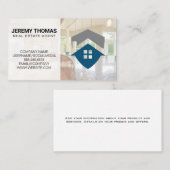 実在代理人 |キッチン |不動産仲介業者ロゴ 名刺 (正面/裏面)