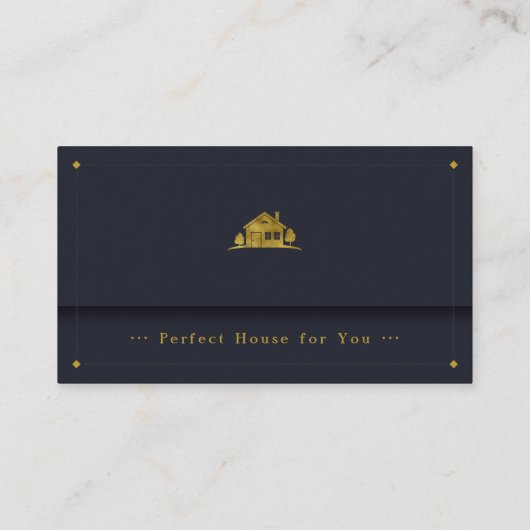 実在代理人 |グラフィックゴールデンハウス 名刺 (裏面)