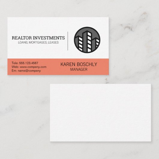 実在代理人 |プロフェッショナル 名刺 (正面/裏面)