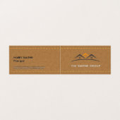 実在代理人 |ホーム |ステッチ済みレザー 名刺 (外部フラット)