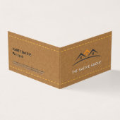 実在代理人 |ホーム |ステッチ済みレザー 名刺 (外部)