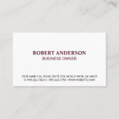 実在代理人 |ホーム |資産の投資 名刺 (裏面)