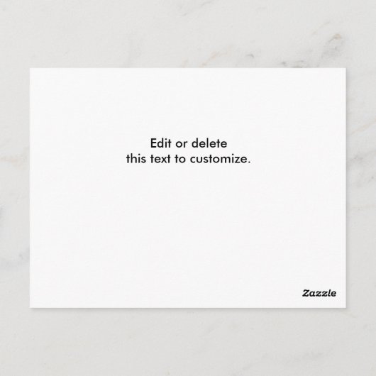 実在代理人 ポストカード (裏面)