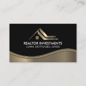 実在代理人 |メタリック波 名刺 (正面)