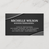 実在代理人 |メタリック |穴あきメッシュ 名刺 (裏面)