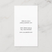 実在代理人 |レザーラックスエグゼクティブ 名刺 (裏面)